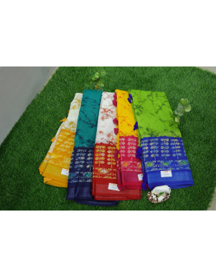 Printed Tussar Cotton Saree