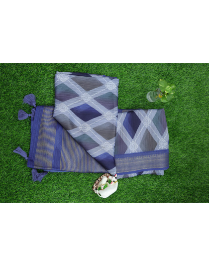 cotton printed saree