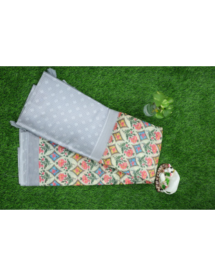 Printed cotton saree