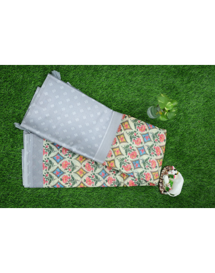 Printed cotton saree