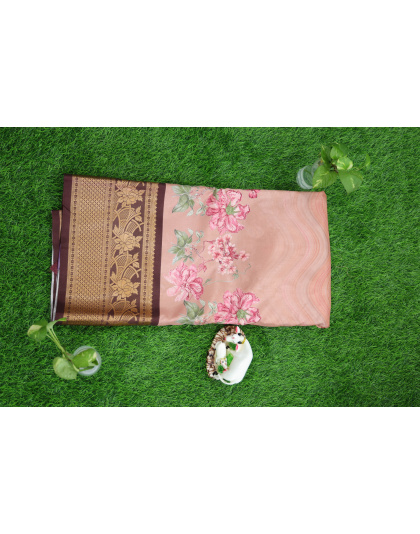 Rose Petal Charm Fancy cotton saree