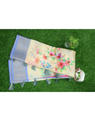 Lavender Dreams Cotton Saree