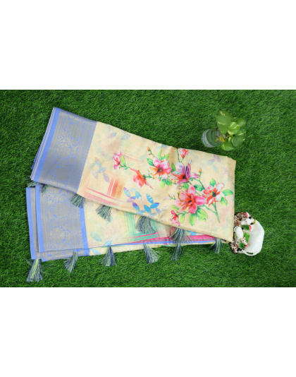 Lavender Dreams Cotton Saree
