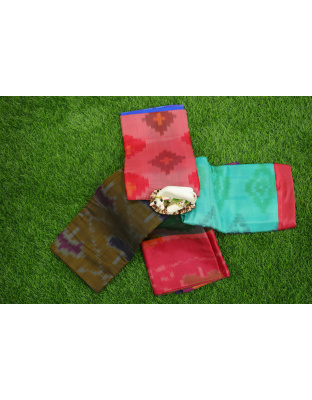 Linen-Colored Printed Saree