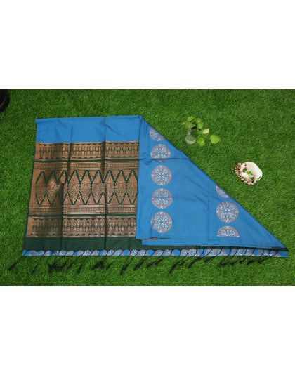 Soft Silk Blue Saree