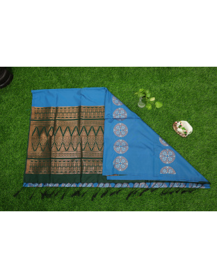 Soft Silk Blue Saree