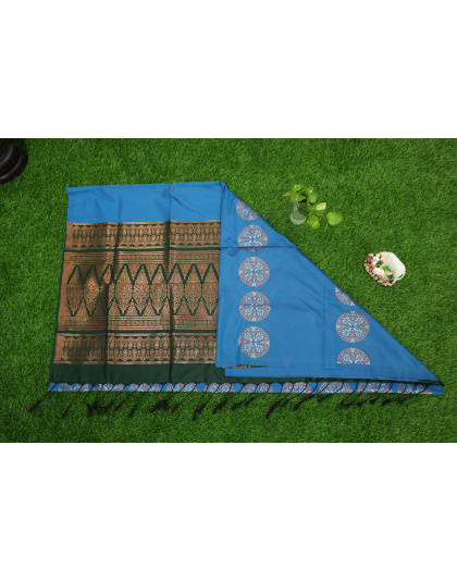 Soft Silk Blue Saree