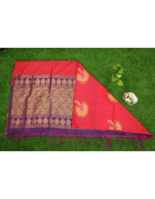 Soft Silk Red Saree