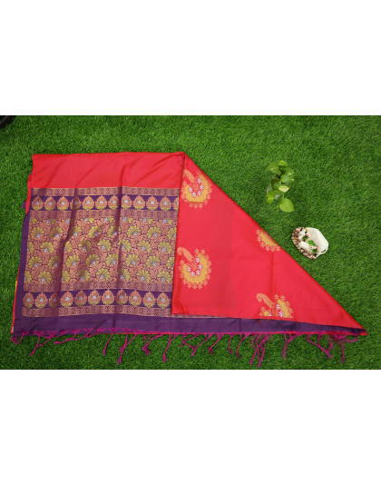 Soft Silk Red Saree