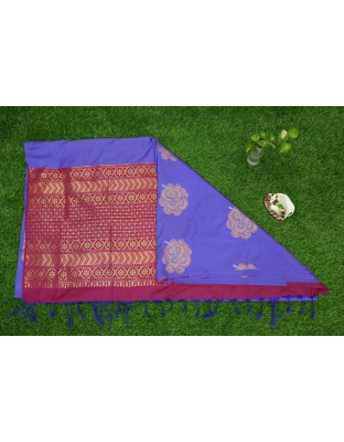 Violet Kanchipuram Silk Saree