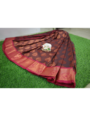 Kanjeepuram Pure Silk Saree red