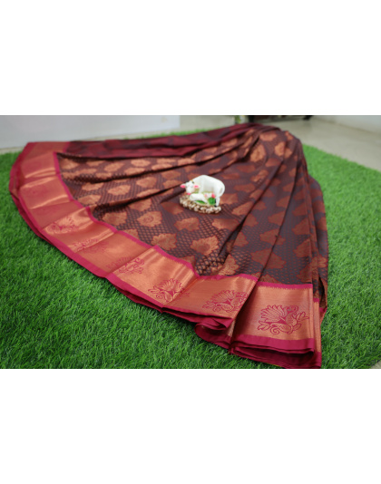 Kanjeepuram Pure Silk Saree red