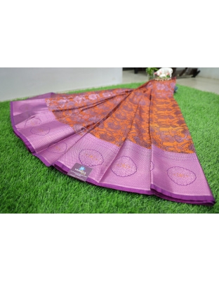 Purple Silk Cotton Saree