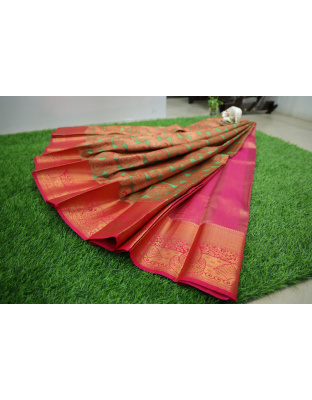 Elegant Kanchipuram Bridal Silk Saree