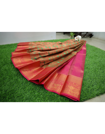 Elegant Kanchipuram Bridal Silk Saree