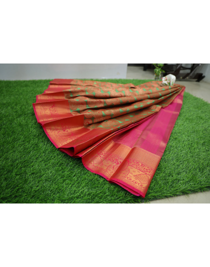 Elegant Kanchipuram Bridal Silk Saree