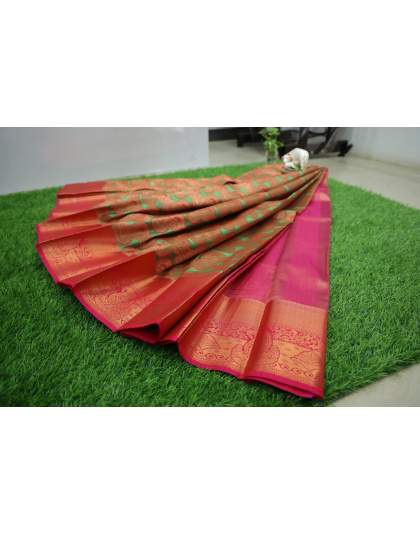 Elegant Kanchipuram Bridal Silk Saree