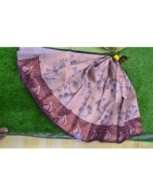 Lavish Green &amp; Purple Fancy Silk