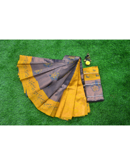 Golden Sunshine Silk Saree