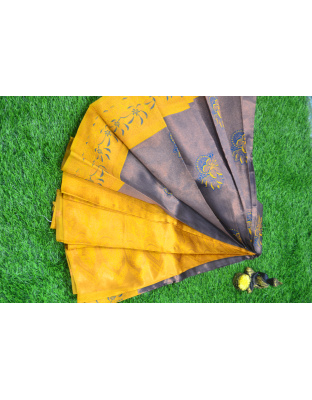 Golden Sunshine Silk Saree