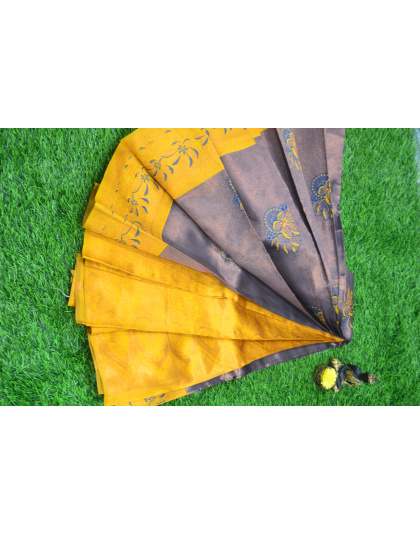 Golden Sunshine Silk Saree