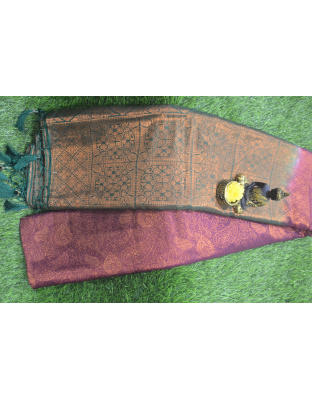 Royal Allure Kubera Dark Pink Saree