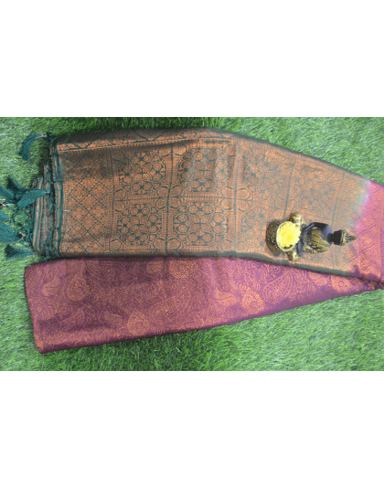 Royal Allure Kubera Dark Pink Saree