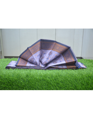 Grape Blossom Semi Tissue Saree