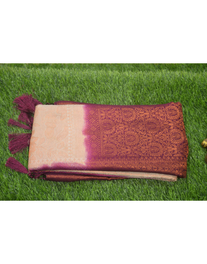 Earthy Elegance Kubera Brown Saree
