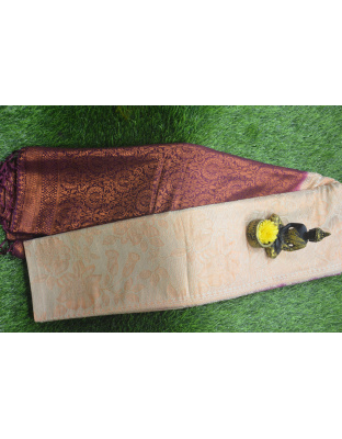 Earthy Elegance Kubera Brown Saree