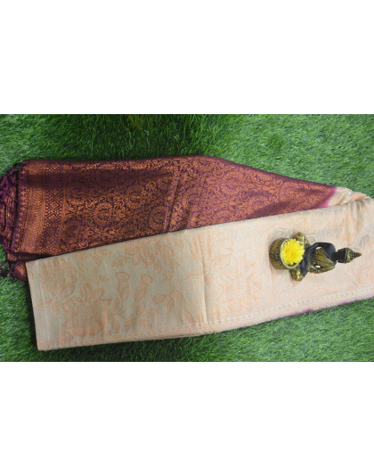Earthy Elegance Kubera Brown Saree