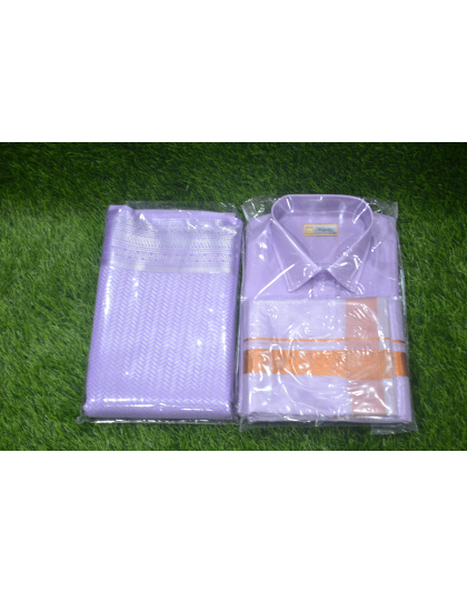 Classic Saree and Shirt Couple Set