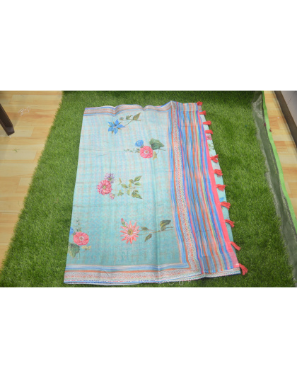 Pastel Woven Saree