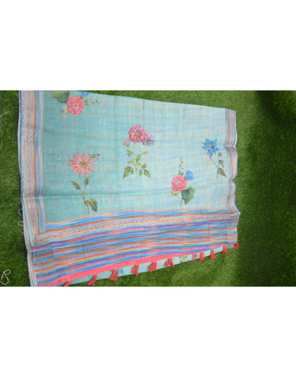 Pastel Woven Saree