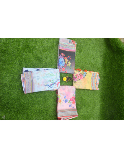 Pastel Woven Saree