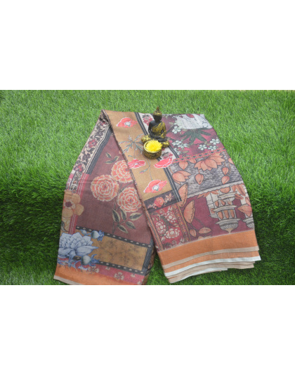 Vibrant Digital Tasser Saree