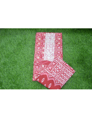 Bold Red Chudi Material
