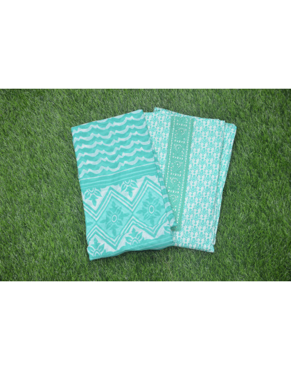 Soft Sky Blue Chudi Material