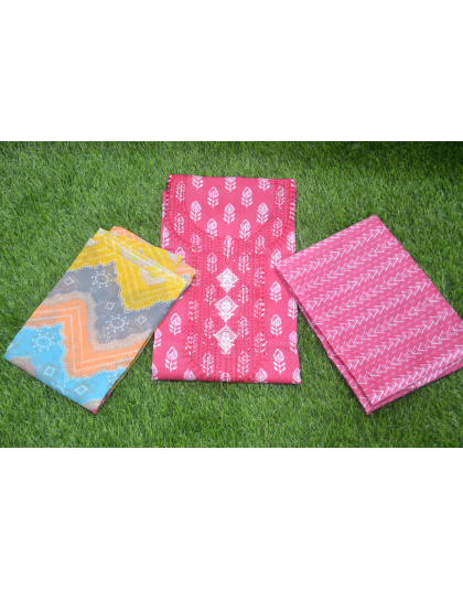 Charming Pink Chudi Material